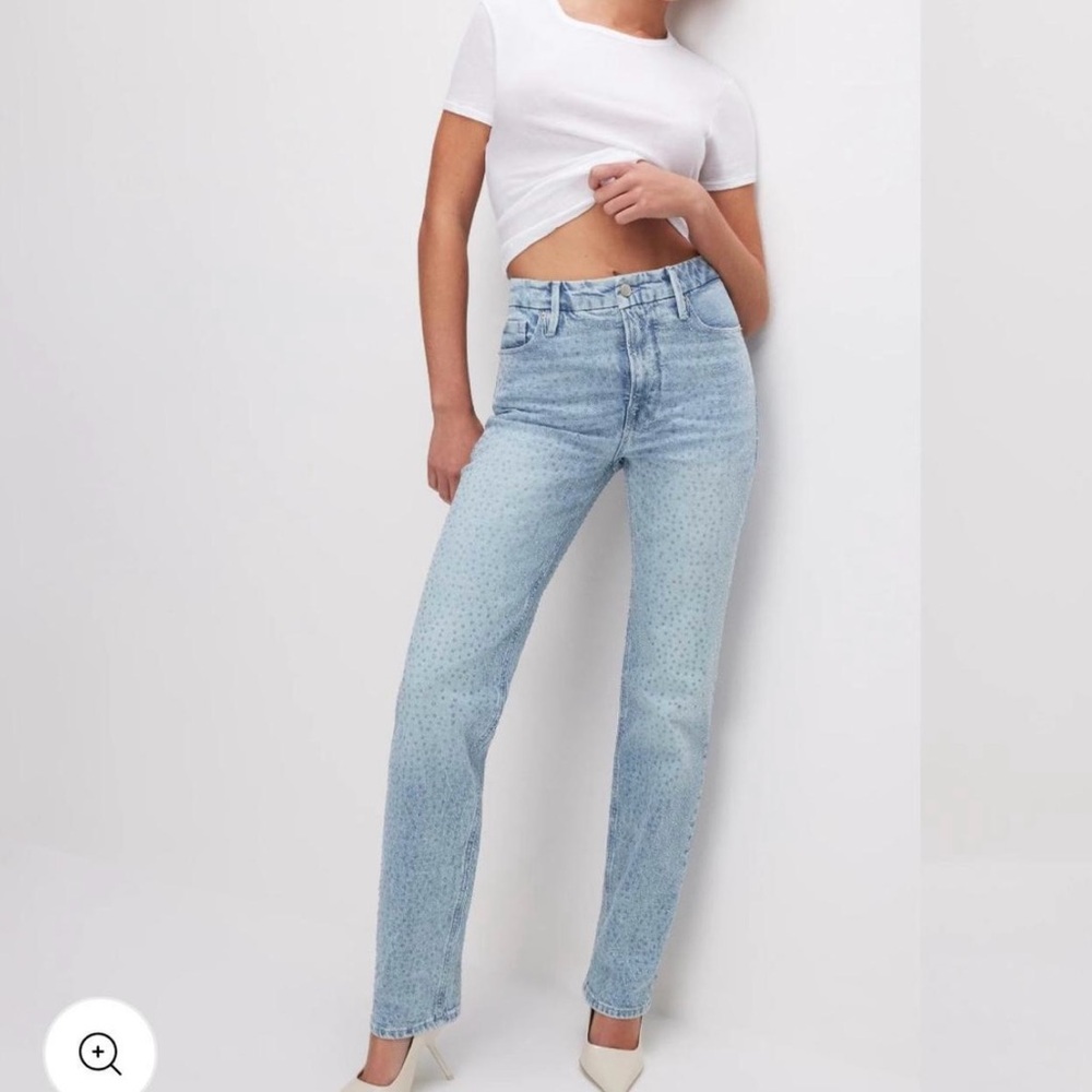 Good American crystal jeans